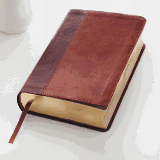 TEXTBOOK KJV Giant Print Lux-Leather 2-Tone Brown