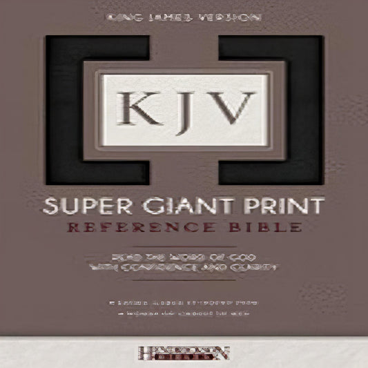TEXTBOOK KJV Super Giant Print Bible (Imitation Leather, Black)