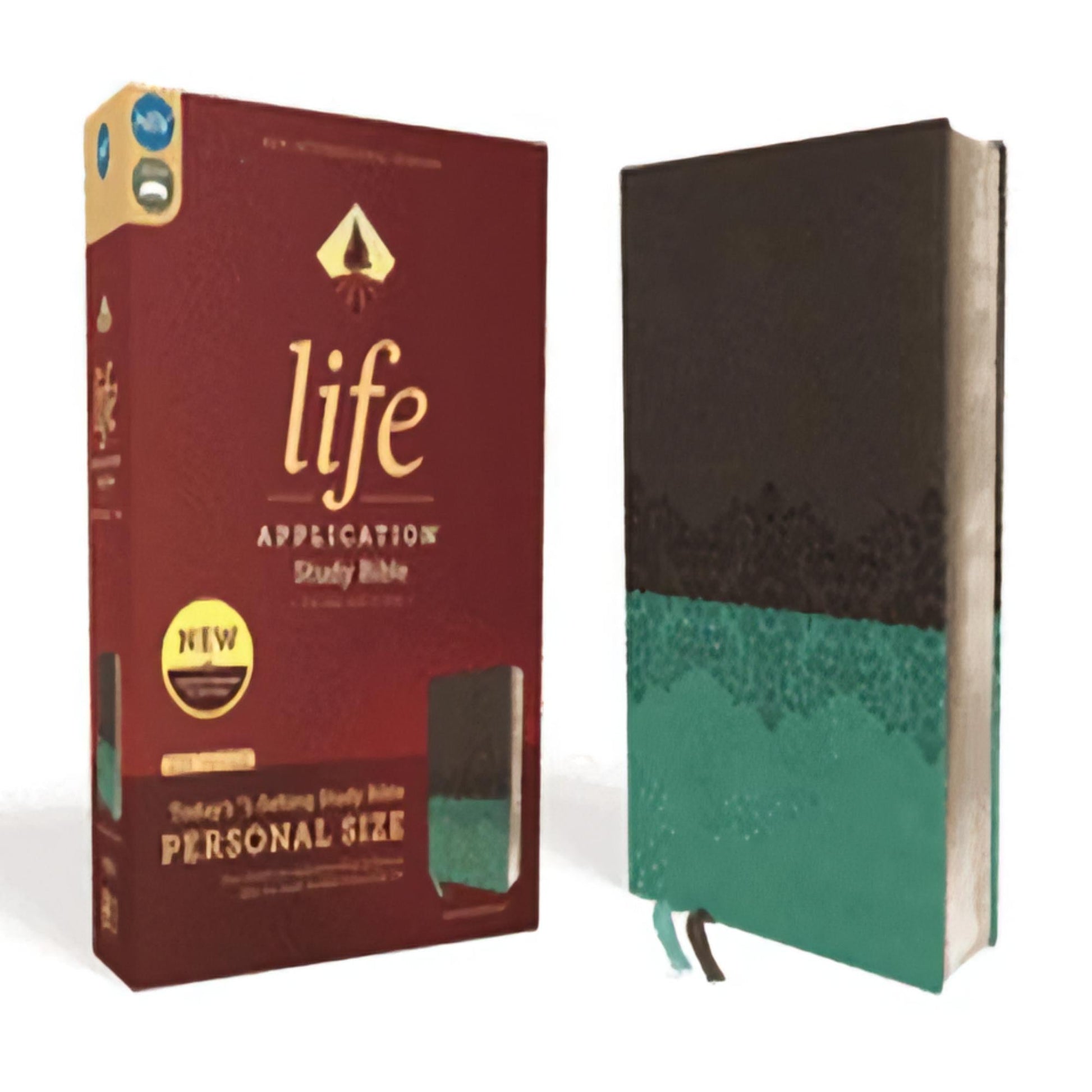 TEXTBOOK NIV, Life Application Study Bible, Third Edition, Personal Size, Leathersoft, Gray/Teal, Red Letter Edition (NIV Life Application Study Bible, Third Edition)68-021423-0310453046DPGBOOKSTORE.COM. Today's Bestsellers.